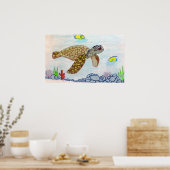 zeeen schildpad poster (Keuken)