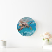 Zeeen schildpad ronde klok (Huis)