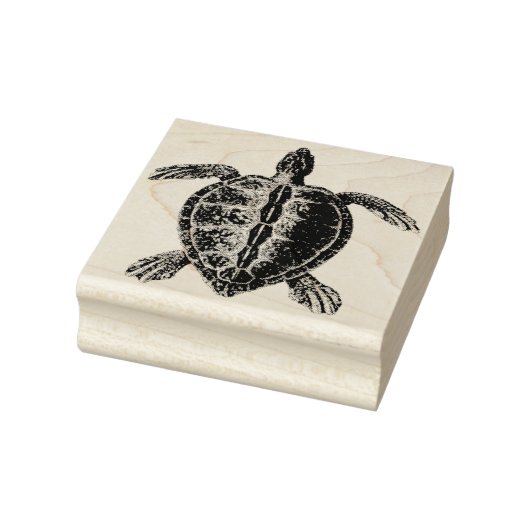 Zeeen schildpad rubberen stempel (Stempel)