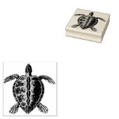 Zeeen schildpad rubberen stempel (Gestempeld)