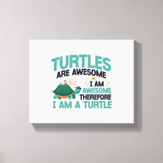 Zeeen schildpad schildpadden zijn canvas afdruk (Voorkant)