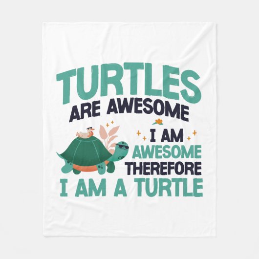 Zeeen schildpad schildpadden zijn fleece deken (Voorkant)