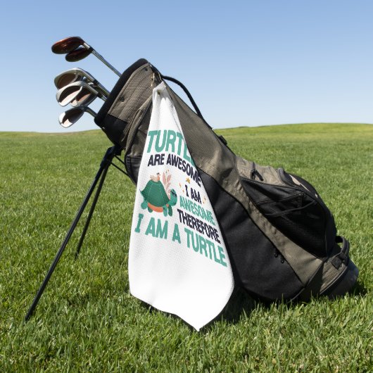 Zeeen schildpad schildpadden zijn golfhanddoek (Groen)