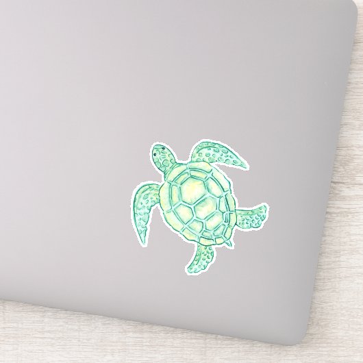 Zeeen schildpad sticker (Detail)