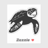 zeeen schildpad sticker (Vel)