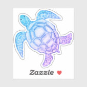 Zeeen schildpad sticker (Vel)