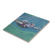 Zeeen schildpad tegeltje (Zijkant)