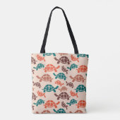 Zeeen schildpad Tote Bag (Achterkant)