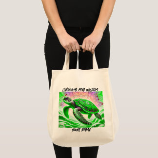 Zeeen schildpad tote bag