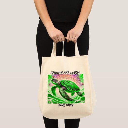 Zeeen schildpad tote bag (Voorkant (product))