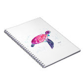 Zeeen schildpad waterverf oceaan Hawaiiaanse tropi Notitieboek (Rechterzijde)