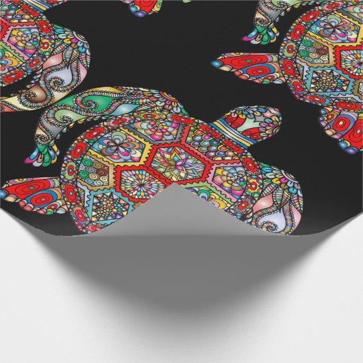 zeeen schildpaddekpapier cadeaupapier (Hoek)