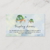 Zeeen schildpadden - Display Shower Informatiekaartje (Voorkant)