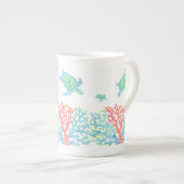 Zeeen schildpadden en kleurrijke koraal Mok (Voorkant rechts)