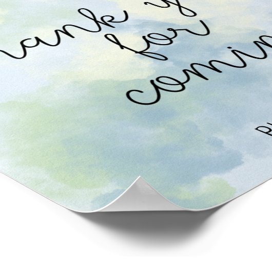 Zeeen schildpadden - Hartelijk dank voor uw komst Poster (Hoek)