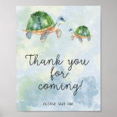 Zeeen schildpadden - Hartelijk dank voor uw komst Poster (Voorkant)