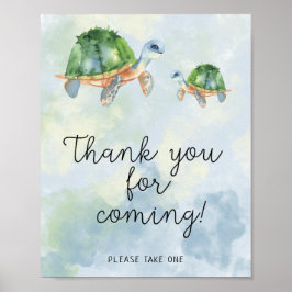 Zeeen schildpadden - Hartelijk dank voor uw komst Poster