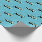 Zeeen schildpadden in water cadeaupapier (Hoek)