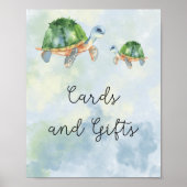 Zeeen schildpadden - kaartjes en geschenken poster (Voorkant)