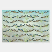 Zeeen schildpadden met papierbladen inpakpapier vel (Voorkant 2)