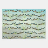 Zeeen schildpadden met papierbladen inpakpapier vel (Voorkant 3)