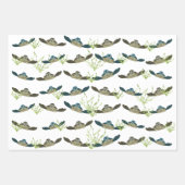 Zeeen schildpadden met papierbladen inpakpapier vel (Voorkant 2)