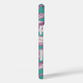 zeeen schildpadden paarse turquoise Case-Mate iPhone case (Achterkant / Rechts)