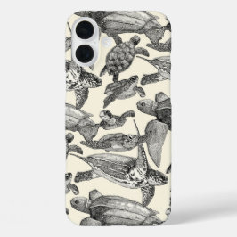 zeeen schildpadden zwarte parel iPhone 16 plus hoesje