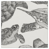 zeeen schildpadden zwarte parel stof (Close Up)