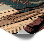 Zeeen Seizoen  Maritieme Banner Art Poster (Hoek)