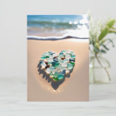 Zeeen sereniteit feestdagenkaart (Staand voorkant)