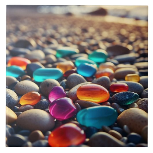 Zeeen stenen Keramische Tegel Tegeltje (Voorkant)