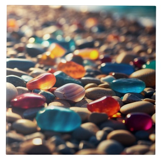 Zeeen stenen Keramische Tegel Tegeltje (Voorkant)