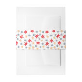 Zeeen sterren en stuurwielpatroon uitnodigingen wikkel (Voorkant Voorbeeld)