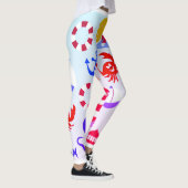 Zeeen strand en zeeen oceaanpatroon leggings (Rechts)