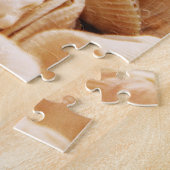 Zeeen strandschaal: zomerse getextureerde achtergr legpuzzel (Zijkant)