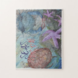 Zeeen Uw Dag Sealife Waterverf 11x14" puzzel