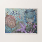 Zeeen Uw Dag Sealife Waterverf 11x14" puzzel Legpuzzel (Horizontaal)