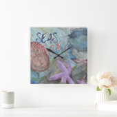 Zeeen Uw Dag Vierkante Sealife Wall Clock Klok (Huis)