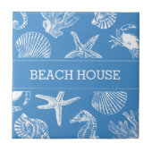 Zeeen van bakkeramische tegel tegeltje (Voorkant)