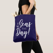 Zeeen van de dag! nautisch tote bag (Dichtbij)