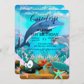 Zeeen van de waterverf kaart (Voorkant / Achterkant)