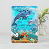 Zeeen van de waterverf kaart (Staand voorkant)