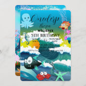 Zeeen van de waterverf kaart (Voorkant / Achterkant)