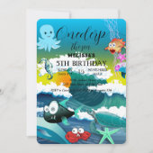 Zeeen van de waterverf kaart (Voorkant)