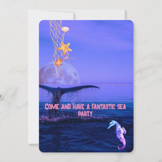 Zeeen van de waterverf kaart (Achterkant)