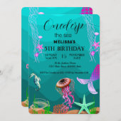 Zeeen van de waterverf kaart (Voorkant / Achterkant)