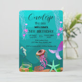 Zeeen van de waterverf kaart (Staand voorkant)