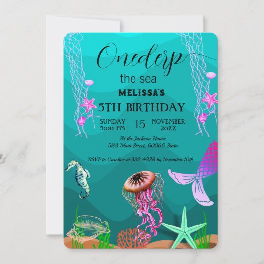 Zeeen van de waterverf kaart (Voorkant)