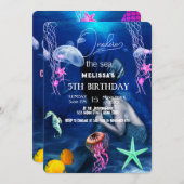 Zeeen van de waterverf kaart (Voorkant / Achterkant)